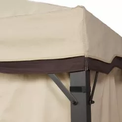 GDFStudio GDF Studio Sonoma Outdoor Gazebo Canopy With Net Drapery, Beige 17 GDFStudio GDF Studio Sonoma Outdoor Gazebo Canopy With Net Drapery, Beige -Ceiling Lighting Shop 1621bf0c02383372 8181 w800 h800 b0 p0