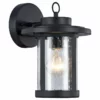 CHLOE Lighting, Inc. VAXCEL, Transitional 1 Light Textured Black Outdoor Wall Sconce, 10" Height