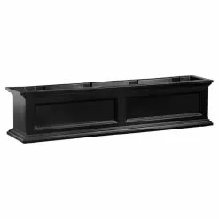 Mayne - Outdoor Products Of Distinction Mayne Fairfield 4ft Traditional Plastic Window Box In Black