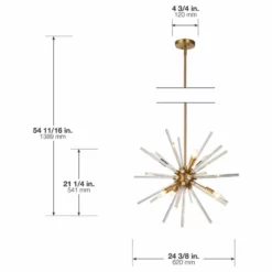OVE Decors Harbin Bronze Finish LED Integrated Chandelier -Ceiling Lighting Shop 17d1626d0efb7ab7 6239 w800 h800 b1 p0