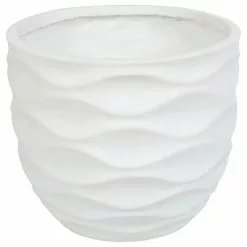 LuxenHome White Wavy Design Planter Large -Ceiling Lighting Shop 1801bc68015b3a65 8978 w800 h800 b1 p0