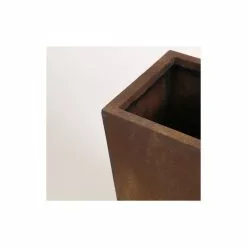 LuxenHome Rustic Brown MgO 24.2in. H Tall Tapered Planter -Ceiling Lighting Shop 1851859a0c3f710a 0582 w800 h800 b0 p0