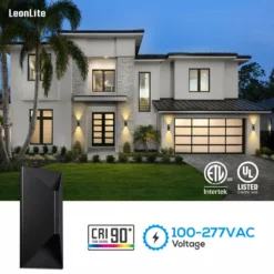 W86 Trading Co., LLC 6-Pack LED Outdoor Up Down Wall Light, 22W 3000K Warm White -Ceiling Lighting Shop 1861081b0374af34 0429 w800 h800 b0 p0