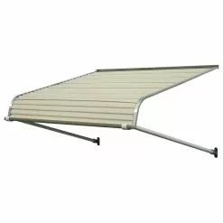 NuImage Awnings 1100 Series Aluminum Door Canopy 84"x48" Projection, Almond