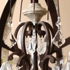 HOMARY Retro Rustic Weathered Wooden Globe Metal Orb Crystal 3-Light/5-Light Chandelier -Ceiling Lighting Shop 19418dfa0eec831d 5234 w800 h800 b0 p0