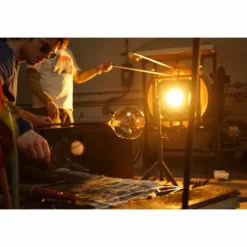 Bicycle Glass Co. Lucent Pendant No. 302a, Blue Glass Shade, Brushed Nickel Hardware -Ceiling Lighting Shop 199179b90ae0f36a 0455 w800 h800 b0 p0