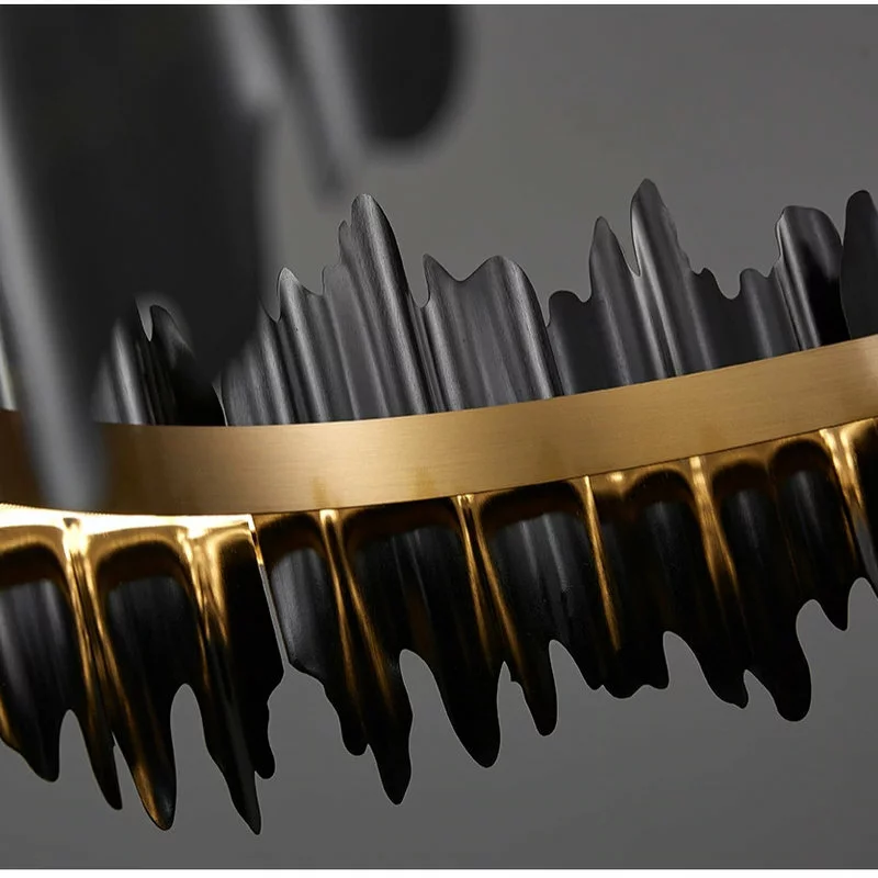 Miron Demid LLC Modern Led Chandelier For Living Room, Dining Room, Bedroom., Black, 31.5'' 7 Miron Demid LLC Modern Led Chandelier For Living Room, Dining Room, Bedroom., Black, 31.5'' - Image 7