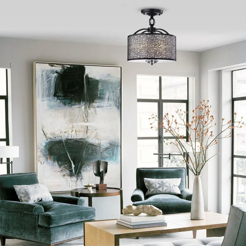 Greenville Signature Andromeda 3-Light Semi Flush Mount 1 Greenville Signature Andromeda 3-Light Semi Flush Mount