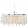 Vaxcel Elsa Capiz Shell 5" Mini Pendant Light, 35.75-in. W X 21-in. H X 15-in. D