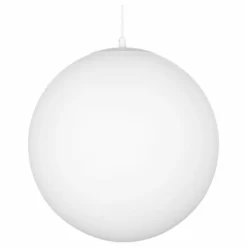 Kira Home Ceres 12" Hanging Orb Pendant Light, Smooth Frosted Diffuser
