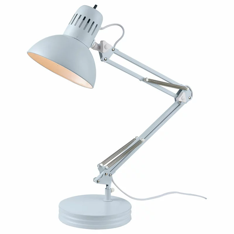Globe Electric 28" Matte Light Blue Spring Balanced Arm Desk Lamp With Interchangeable Base 10 Globe Electric 28" Matte Light Blue Spring Balanced Arm Desk Lamp With Interchangeable Base - Image 10