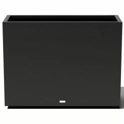 Veradek Metallic Series Span Planter, Black, Large