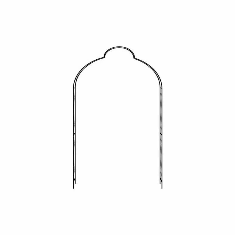 Vida XL International B.V. VidaXL Garden Arch Black Iron Trellis Outdoor Home Rose Archway Arbor Pergola 2 Vida XL International B.V. VidaXL Garden Arch Black Iron Trellis Outdoor Home Rose Archway Arbor Pergola - Image 2
