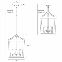 Kira Home Hollis 17" Farmhouse Foyer Lantern Pendant Light, Wood Style Metal -Ceiling Lighting Shop 1c51f46a0f1b4f4b 8449 w800 h800 b1 p0