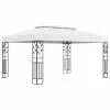 Vida XL International B.V. VidaXL Gazebo With Double Roof 9.8'x13.1' White Garden Outdoor Patio Sunshade