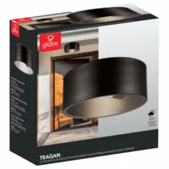 Globe Electric Teagan 1-Light Dark Bronze Outdoor Indoor Flush Mount Ceiling Light -Ceiling Lighting Shop 1d41d16c0e20f15d 0868 w800 h800 b1 p0