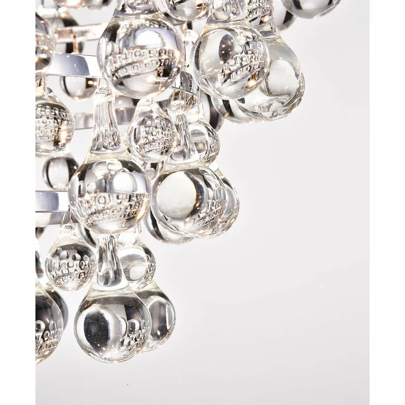 Edvivi Lighting Clarus 5-Light Chrome Four Tier Crystal Chandelier Ceiling Fixture Glam Lighting 4 Edvivi Lighting Clarus 5-Light Chrome Four Tier Crystal Chandelier Ceiling Fixture Glam Lighting - Image 4