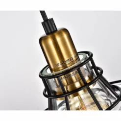 Edvivi Lighting Locke 1-Light Black And Antique Gold Pendant With Clear Glass Shade 12 Edvivi Lighting Locke 1-Light Black And Antique Gold Pendant With Clear Glass Shade -Ceiling Lighting Shop 1f7198260c5394ec 8925 w800 h800 b0 p0