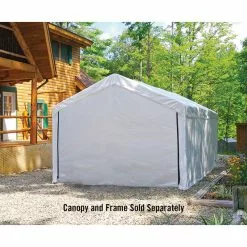 ShelterLogic Canopy Enclosure Kit 10'x20' White, Canopy Cover And Frame Sold Separately -Ceiling Lighting Shop 211185310a7e08bf 9290 w800 h800 b0 p0