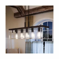 Urban Ambiance Luxury Modern Farmhouse Chandelier, Bristol Series, Olde Bronze
