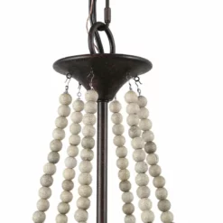 LALUZ Farmhouse 9-Light Wood Beaded Chandelier Candle Empire Chandeliers -Ceiling Lighting Shop 22116b70027a01e0 3285 w800 h800 b1 p0