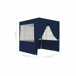 Vida XL International B.V. VidaXL Professional Party Tent & Side Walls 8.2'x8.2' Blue 0.3 Oz/ft² Canopy -Ceiling Lighting Shop 23b1606b032ac60a 2944 w800 h800 b1 p0