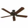 Hunter Fan Company Hunter 60" Royal Oak New Bronze Ceiling Fan With Remote Control