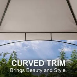 HIO 8 Ft. X 5 Ft. 2-Tier Steel Grill Gazebo With Shelves, Beige 11 HIO 8 Ft. X 5 Ft. 2-Tier Steel Grill Gazebo With Shelves, Beige -Ceiling Lighting Shop 2411849a017611e2 8022 w800 h800 b0 p0