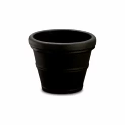 Crescent Garden Brunello Planter, Black, 27"