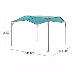 GDFStudio GDF Studio Poppy Outdoor 11.5'x11.5' Modern Gazebo Canopy, Teal 11 GDFStudio GDF Studio Poppy Outdoor 11.5'x11.5' Modern Gazebo Canopy, Teal -Ceiling Lighting Shop 28111b890f931981 4329 w800 h800 b1 p0