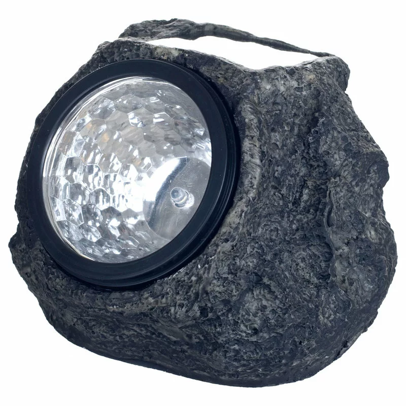 Solar LED Rock Landscaping Lights, Set Of 4 By Pure Garden 1 Solar LED Rock Landscaping Lights, Set Of 4 By Pure Garden