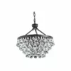 Crystal Chandeliers Antique Black 5-light Crystal Drop Chandelier