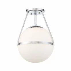 Helmsman Lighting Works 1-Light Semi-Flush Mount, Chrome 7 Helmsman Lighting Works 1-Light Semi-Flush Mount, Chrome -Ceiling Lighting Shop 28a1fe760aa17fb4 6715 w800 h800 b1 p0
