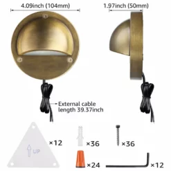 W86 Trading Co., LLC LEONLITE 12-Pack Hemisphere LED Deck Light 3000K Warm White Bronze -Ceiling Lighting Shop 29f16579009b20dc 4081 w800 h800 b1 p0