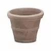 Crescent Garden Brunello Planter, Weathered Stone, 20"
