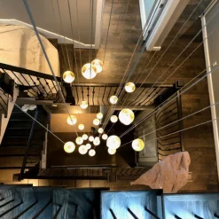 LightUpMyHome LightUpHome Orion 36 Light Glass LED Chandelier, Brushed Nickel, Round Canopy -Ceiling Lighting Shop 2b01a7fa0e307c20 8590 w800 h800 b0 p0