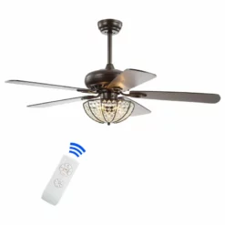 JONATHAN Y Joanna 52" 3-Light LED Ceiling Fan With Remote, Oil Rubbed Bronze 18 JONATHAN Y Joanna 52" 3-Light LED Ceiling Fan With Remote, Oil Rubbed Bronze -Ceiling Lighting Shop 2b317f450f7632d8 0707 w800 h800 b1 p0