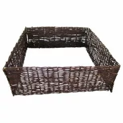 Master Garden Products Deep Woven Willow Raised Bed, 48"W X 48"L X 12"H