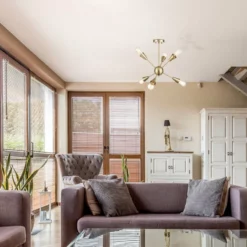 Globe Electric Novogratz X Globe Clementine 6-Light Matte Gold Semi-Flush Mount Ceiling Light -Ceiling Lighting Shop 2c1124a50f6104a3 7584 w800 h800 b0 p0