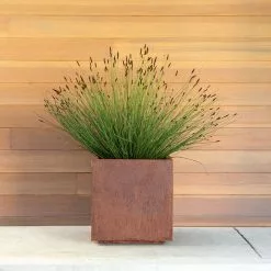 Veradek Metallic Series Corten Steel Cube Planter, Small -Ceiling Lighting Shop 2ce1a321038f4661 4395 w800 h800 b0 p0