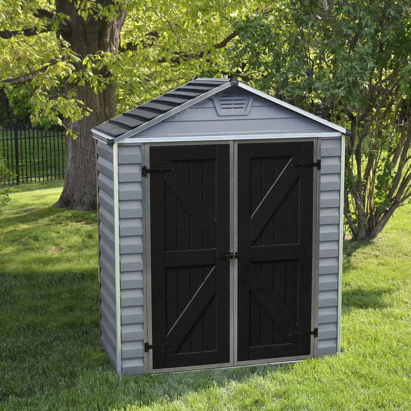 PALRAM-CANOPIA Palram - Canopia SkyLight 6' X 3' Storage Shed - Gray 2 PALRAM-CANOPIA Palram - Canopia SkyLight 6' X 3' Storage Shed - Gray - Image 2