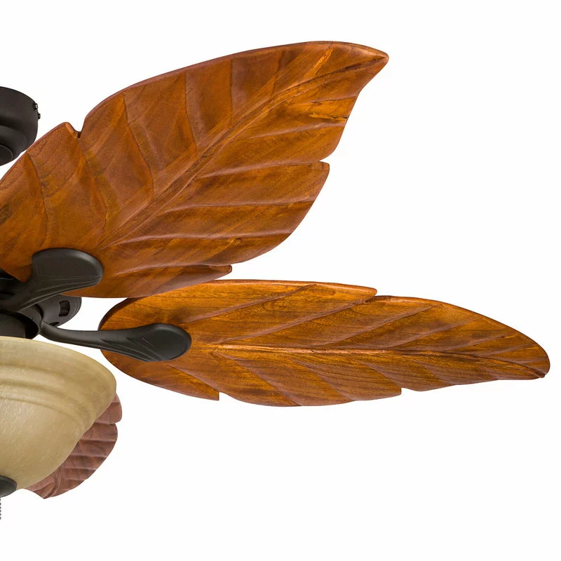 Honeywell Ceiling Fans Honeywell Sabal Palm Bronze Ceiling Fan With Light, Carved Wood Blades, Bronze 9 Honeywell Ceiling Fans Honeywell Sabal Palm Bronze Ceiling Fan With Light, Carved Wood Blades, Bronze - Image 9