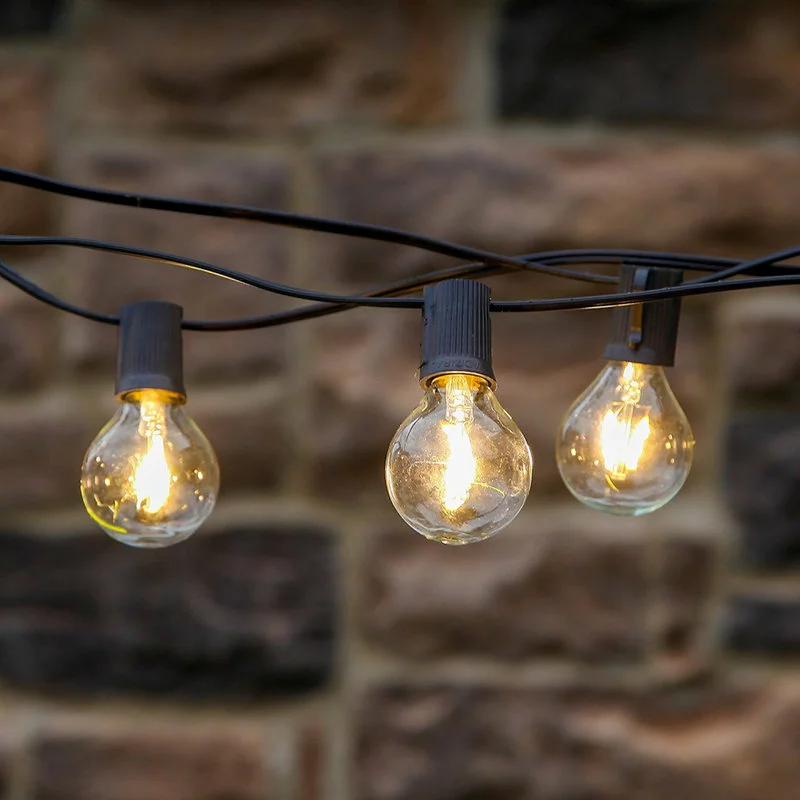 Brightech Ambience Pro - Globe, Waterproof LED Outdoor String Lights 24ft, Black 4 Brightech Ambience Pro - Globe, Waterproof LED Outdoor String Lights 24ft, Black - Image 4