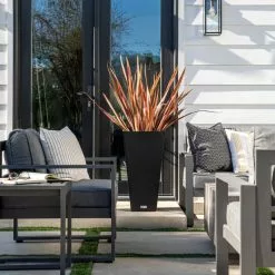 Veradek Midland Tall Square Planter, Black, 30'' -Ceiling Lighting Shop 2e812d1e01795cb1 3171 w800 h800 b0 p0