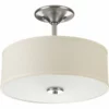 Progress Lighting Inspire 2-Light Semi-Flush, Brushed Nickel