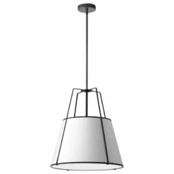 Dainolite Ltd. Contemporary Modern Pendant Light, Matte Black
