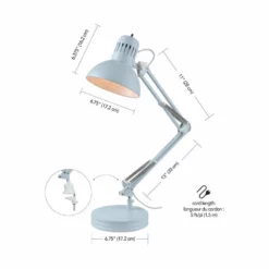 Globe Electric 28" Matte Light Blue Spring Balanced Arm Desk Lamp With Interchangeable Base 18 Globe Electric 28" Matte Light Blue Spring Balanced Arm Desk Lamp With Interchangeable Base -Ceiling Lighting Shop 2fd1bbf7018ef765 2227 w800 h800 b1 p0