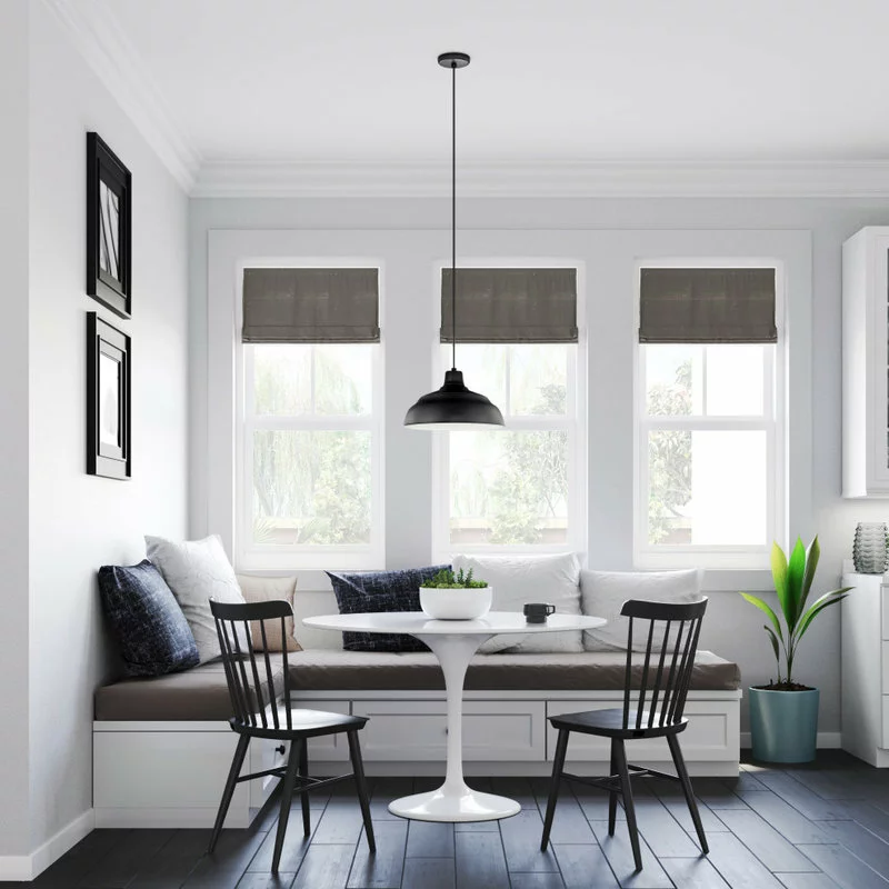 Millennium Lighting Inc R Series Collection 14" Corded RLM Pendant, Satin Black 2 Millennium Lighting Inc R Series Collection 14" Corded RLM Pendant, Satin Black - Image 2