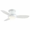 Minka Aire Concept II 44 In. LED Indoor White Flush Mount Ceiling Fan