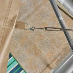 GDFStudio GDF Studio Poppy Outdoor 11.5'x11.5' Modern Gazebo Canopy, Beige -Ceiling Lighting Shop 32115ce10f9319a4 4329 w800 h800 b0 p0